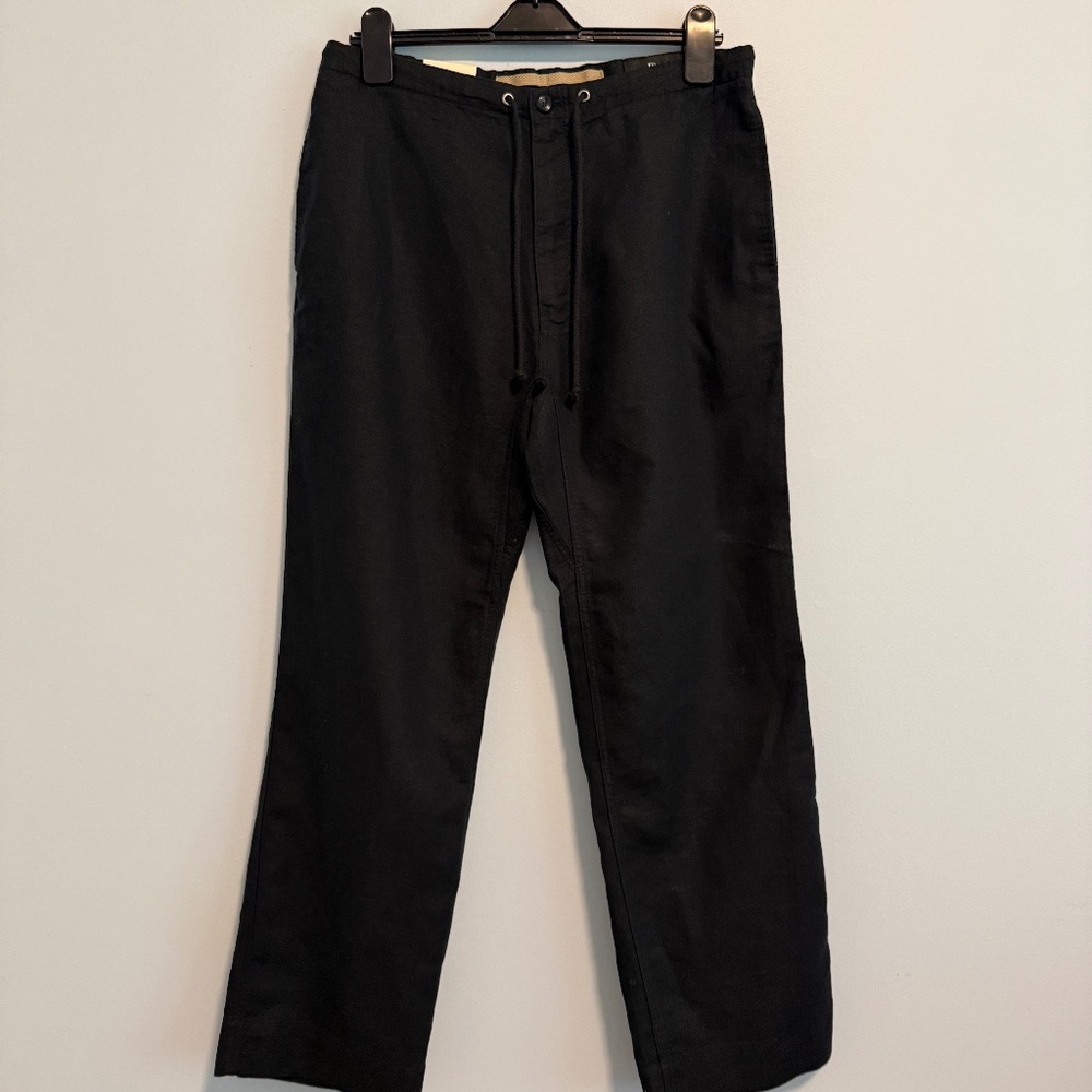 Banana Republic Women’s Linen/cotton Black Pants Size M‎